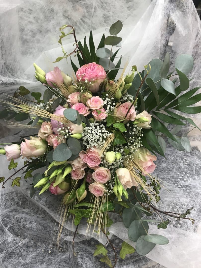 bouquet fleurs mariee champetre rose 1 - Accueil